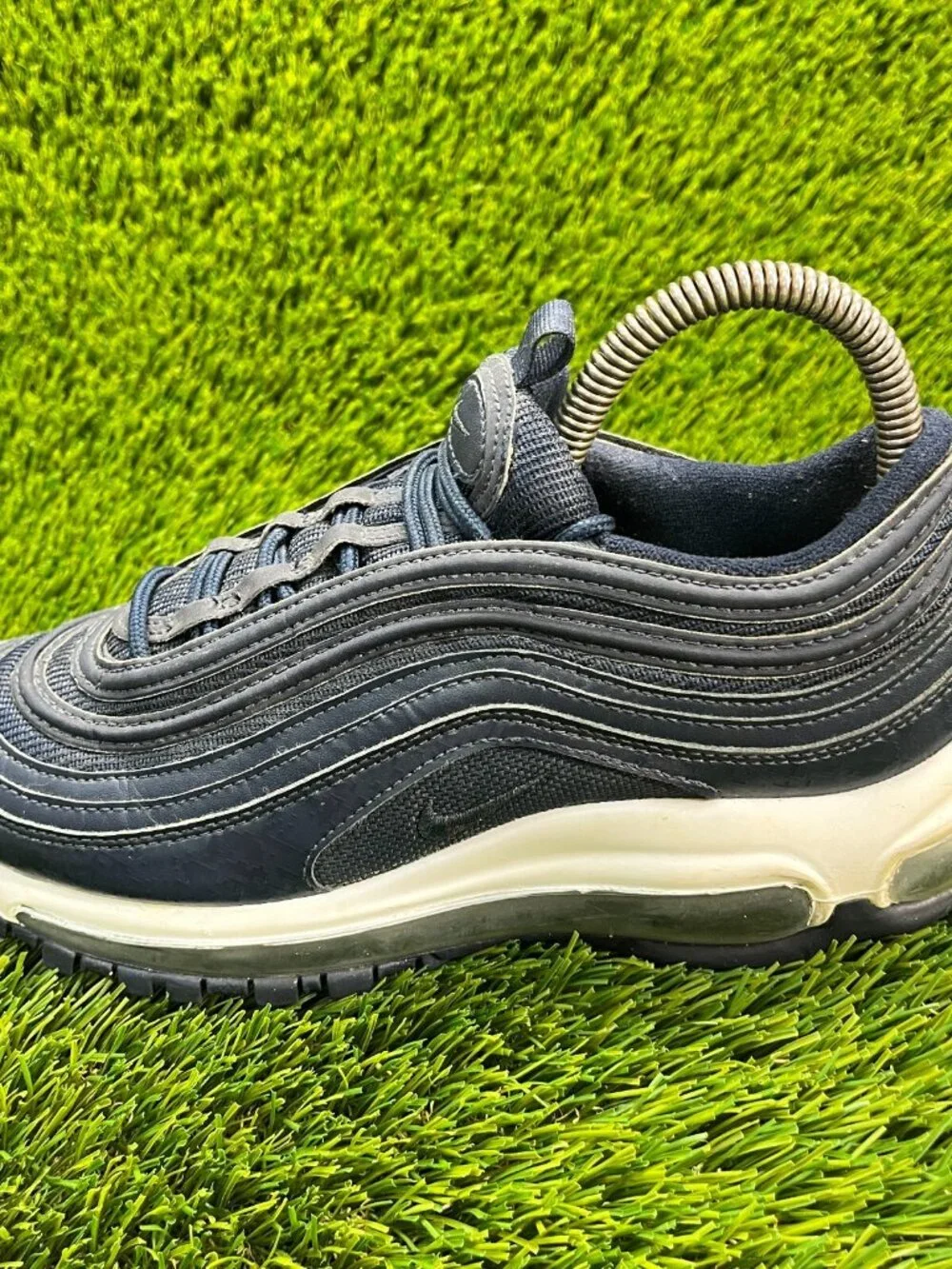 Nike Air Max 97 Obsidian Blue Boys Size 5.5Y‎ Casual Running Shoes Sneakers